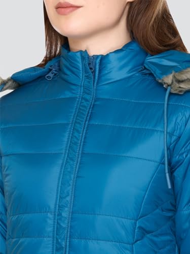 Image of RARE TIMES Women's Stylish Solid Full Sleeves Jacket | Winter Wear Quilted Jacket for Travelling | Regulaer Fit Puffer Jacket For Women