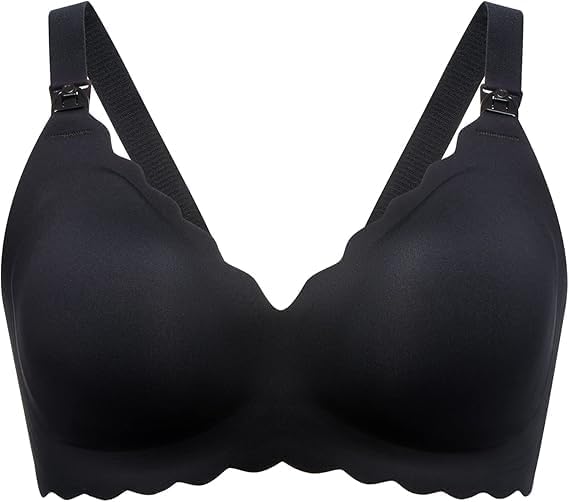 momcozy Nursing Bras for Breastfeeding, Seamless Pregnancy Maternity Bra Wireless Classic Jelly Strip Support Nursing Bra-picture-45