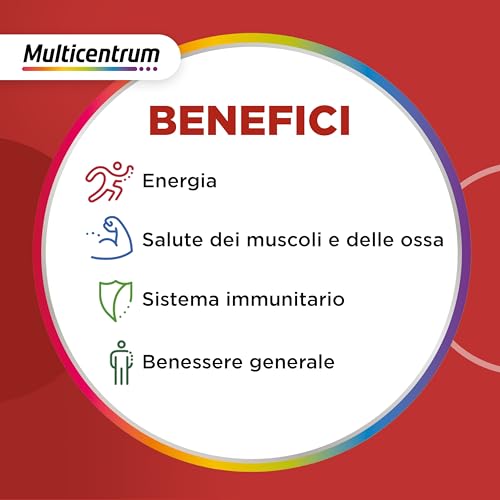 Multicentrum Vitagummy Energia, Integratore Alimentare per Adulti per la riduzione di stanchezza e affaticamento, con Vitamina D, B6, B12, D e Biotina, Gusto frutti rossi, 30 Caramelle Gommose - Immagine 3