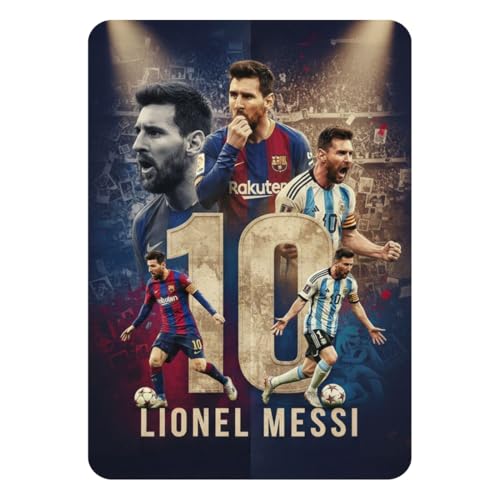 Image of Zesta Bathroom Decor Items Washroom Decor Tin Sign | Aesthetic Posters Wall Poster for Bedroom | Magnetic Cafe Decoration Items /Restaurant Decorations Items | Quirky Home Decor Bar Accent (Messi (2))