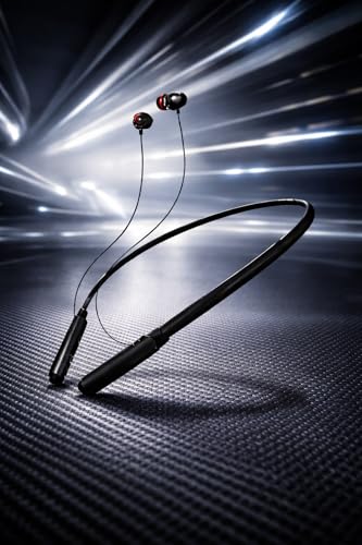 Image of Wireless Bluetooth Neckband with Bluetooth 5.3, 30 Hours Playtime, Deep Bass Audio, Type-C Fast Charging, Comfortable Magnetic Earbuds