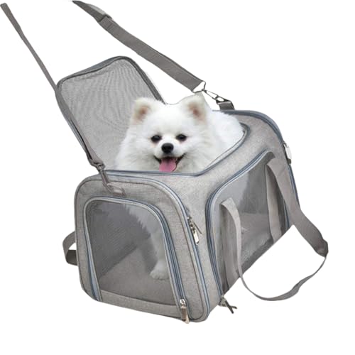 ペットキャリー 折りたたみ 犬バックパック ペットキャリーバッグ ペットバッグ ペットキャリーケース ペット キャリー バッグ 旅行用旅行バッグ 小型 手持ち 車 防災 避難用 猫用 犬用 ペットキャリー トート キャットキャリー 肩掛け ショルダー (L