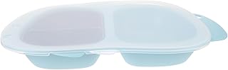 ibasenice Talheres Para Bebês Talheres Para Crianças Pratos De Jantar Para Crianças Prato De Comida Para Bebê Prato Dividido Para Bebê Prato Para Bebês Prato Para Bebês Crianças Azul