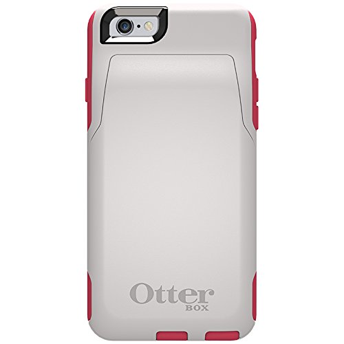OTTERBOX COMMUTER WALLET iPhone 6/6s Case - Retail Packaging - NEON ROSE (WHISPER WHITE/BLAZE PINK)