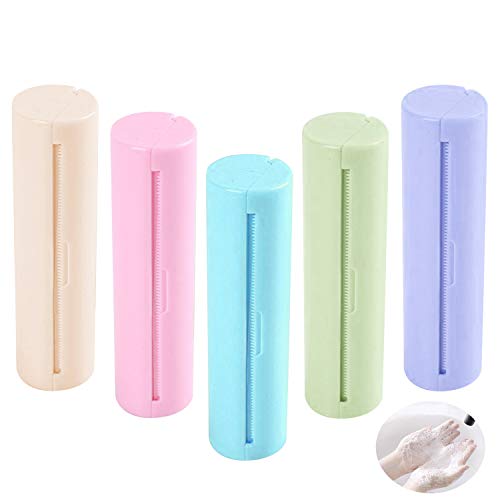 5 Pack Travel Paper Soaps, Hand Washing Soap Paper Sheets, Portable And Replaceable Pocket Hand Soap For Travel, Outdoor, Camping Hiking, 1.2m/47inch Length Each, 5 Color/Scents