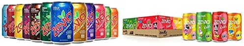 Zevia Zero Calorie Soda, Rainbow Variety Pack, Naturally Sweetened Soda, (24) 12 Ounce Cans; Cola, Ginger Root Beer & Kidz Sparkling Drink, Variety Pack, 7.5 Ounce Cans (Pack of 24)