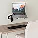 Amazon Basics Wall Mount Computer Monitor and TV Stand - Lift Engine Arm Mount, Aluminum - Black
