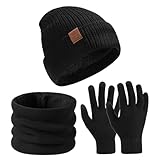 Large gamme d'utilisations : l'ensemble bonnet, écharpe et gants convient aux sports de plein air et à la vie quotidienne, à l'alpinisme, à la photographie, aux trajets quotidiens, au ski, au vélo, etc. C'est le compagnon idéal pour l'hiver.