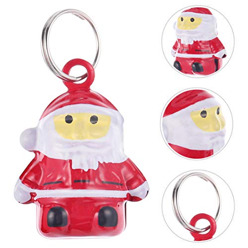 UKCOCO 10 Pcs Coleira Sinos Animal de Estimação Sino de Natal Cão Gato Papai Noel Jingle Bells para