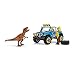 Schleich Dinosaur Toy Truck with Dino Outpost & Giganotosaurus 15- Piece Playset for Kids Ages 4-12