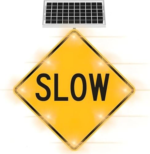 30In Solar Powered LED Flashing School Zone Sign - High Visibility Pedestrian Crossing Signal, Reflective Traffic Warning for Safety (1pc)