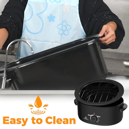 image for Kiss the Water 8 QT Electric Roaster Oven with Self-Basting Lid, Turke