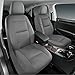 Road Comforts Full Set Leather Mesh Car Seat Cover - Front and Rear, Breathable & Stylish, Airbag Compatible, Universal Fit for Cars, SUVs, Trucks, and Vans - Gray