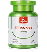 JulyDeer Nattokinase 6,000 FU Per Serving of Enzyme, Whole Bottle 180,000 FU, with Red Kojic Rice...