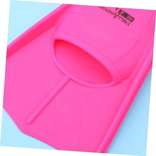 GOOHOCHY 1 Par Barbatanas De Salto Aberto Nadadeiras De Lâmina Curta Luvas De Silicone Nadadeira Lev