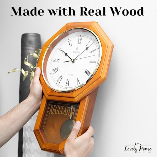 Lovely Home Essentials W900W Pendulum Wall Clock Battery Operated thumb #5