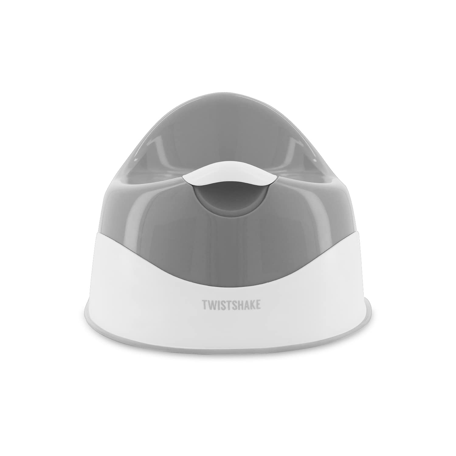 Vasino antiscivolo Twistshake | Leggero, portatile e facile da pulire | Sedile WC per bambini | Vasino da allenamento per bambini | Design ergonomico | WC per neonati | Grigio bianco
