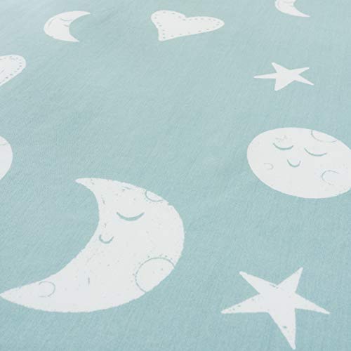 Jumpoff Jo - 2 Pack Fitted Crib Sheet, Super Soft Breathable 100% Cotton Baby Crib Sheet For Standard Crib Mattresses And Toddler Beds, 28 In. X 52 In. - Bears & Moon #TOP6