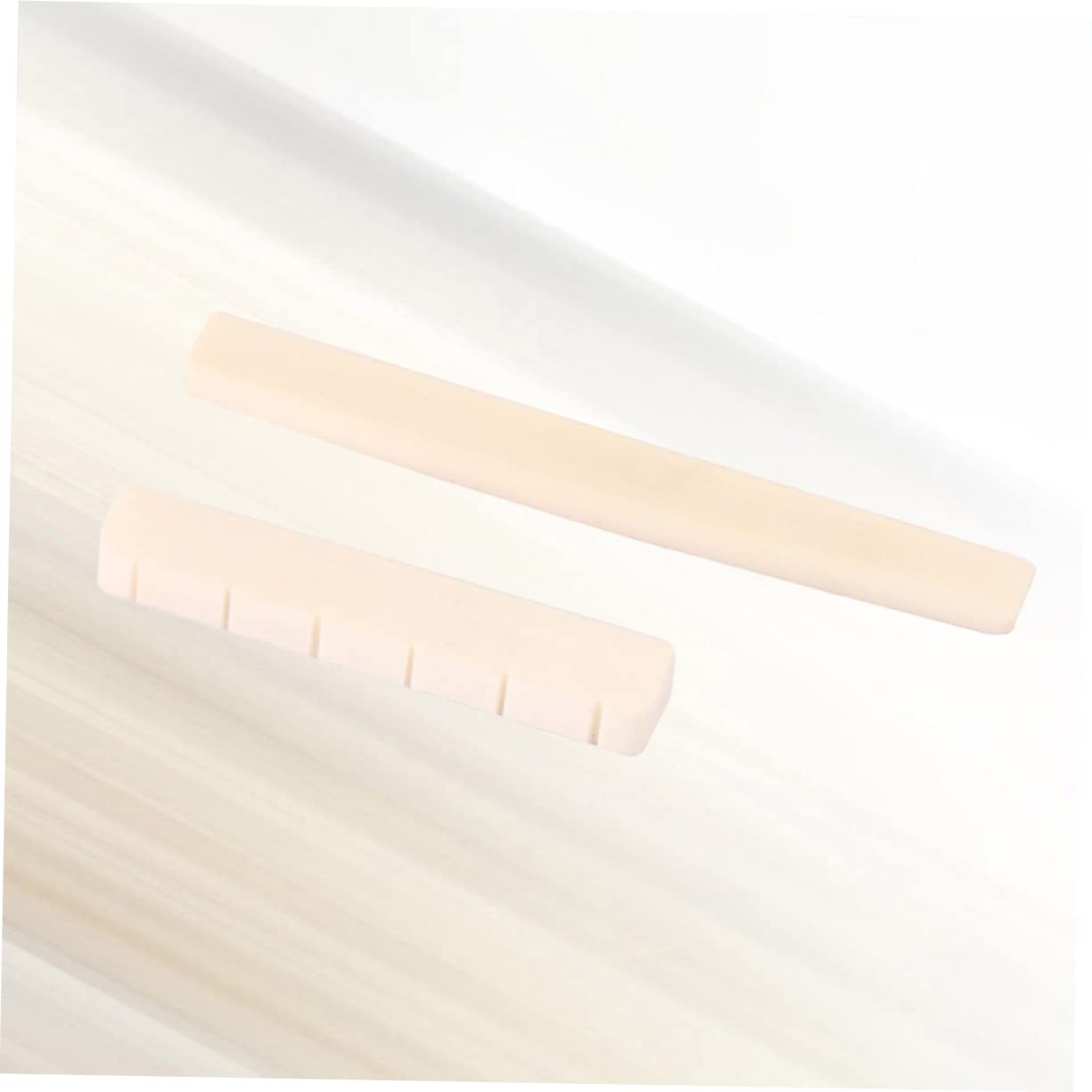 GOOHOCHY Classical Guitar Oxen Bone Bridge Nut Saddle Beef Bone Pillow for Guitar Accessories