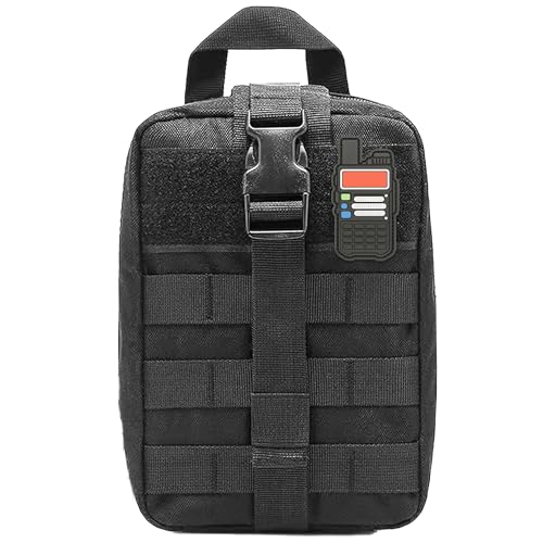 Ham Radio Go Bag with Tear-Away Hook and Loop Back - Molle Compatible...