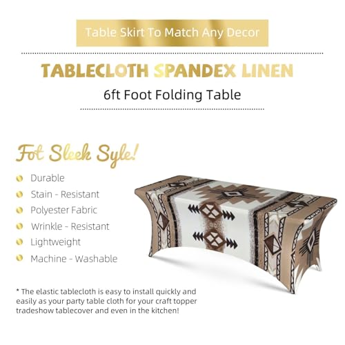 Nappe de table extensible 1,8m EdWal imprimée pour masquer les imperfections de vos tables - 6