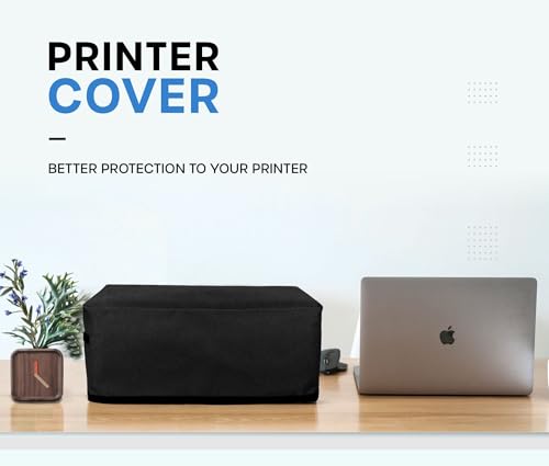 Image of Crasome Dust & Water Proof Printer Cover for Canon Pixma E470 / E477 (Black)