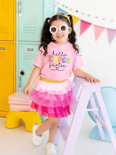 Image of First Day of School Shirt Girls Boys Preschool to 5th Grade Tshirt Kids Back to School Graphic Tee Tops