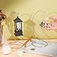 DELORIGIN 2 Stück Ornament Ausstellungsstand Halter Glaskugel Silber Weihnachtskugel Halter Metall Eisendraht Ständer Hängend Ornament Display Stand Zum Aufhängen Kristallkugel Luftpflanzen Hochzeit