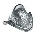 Jacobson Hat Company Men's Plastic Conquistador Helmet, Silver, Adult