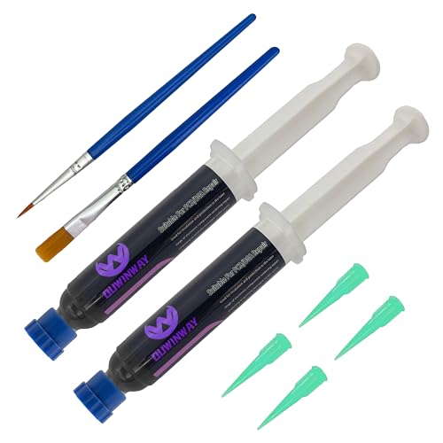 Image of 20cc Black UV Solder Mask Ink,Black UV Curing Solder Mask Ink,Black UV Solder Mask Ink,UV Curing Black Solder Mask BGA PCB Solder Resist Ink with Arcing Prevention, Prevent Corrosive Arcing