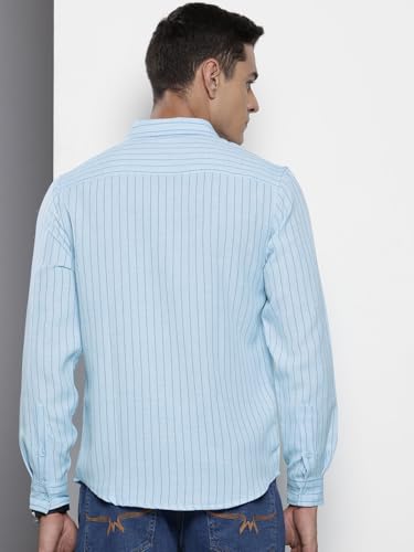 Image of The Indian Garage Co Men's Slim Fit Casual Striped Shirt