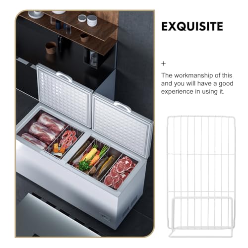 2 Pcs Adjustable Freezer Divider Shelves - Wire Shelf Organizer for Freezer and Refrigerator, Perfect for Deep Refrigerator Storage, Easy Installation - Thumbnail 3