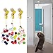 Yoetaun Cats Bouncing Toy Hanging Door Cats Scratch Rope Scratch Rope Cats Teaser and Exercise Toy Pompoms Retractable Cats Toy