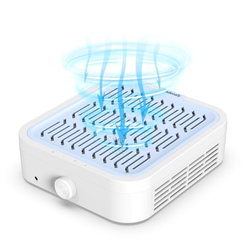 Adonafy Aspiratore Unghie Professionale: 120W Aspirapolvere per Unghie per Principianti - Basso Rumore Collettore di Polveri per Unghie ad Aspirazione Regolabile con Filtro per Salone, Blu