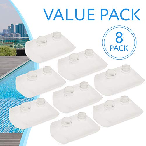 Impresa Products 8-Pack Pod Shoes for Concrete Pools - Equivalent to Hayward (TM) AXV414P / AXV014P and ProStar (TM) HWN115 - Replacement for Navigator and Pool Vac Vacuum Pool Cleaners