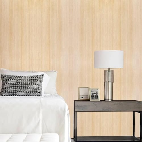 Image of HOME13 Self Adhesive Wood Vinyl Wallpaper Waterproof Old Furniture for Wall, Wall Stickers Door Wardrobe Desktop (Oak Wood, 12X86 in)