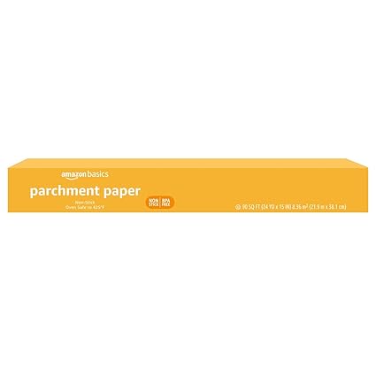 Amazon Basics Non-Stick Parchment Paper for Baking, Cooking, Oven Safe,