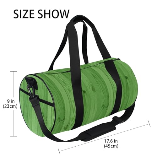Striped Green Wood Texture Vintage Large Travel Duffle Bag Carry On Airport Bag Travel Large Capacity4