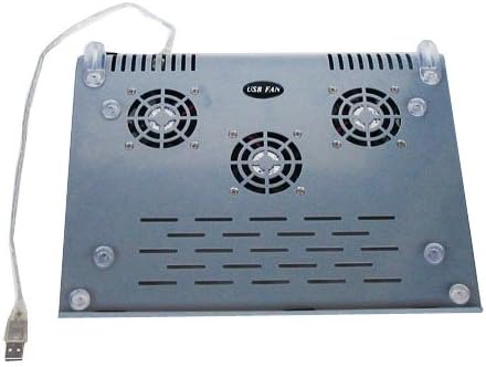 USB Powered and Most Efficient Metal Cooler Pad with 3 Built-in Fans for Notebook Computers