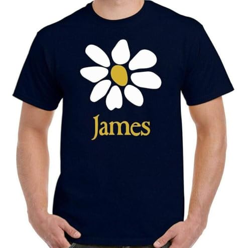 T-shirt James rock alternatif fini les hauts de groupe rigides optez pour ce coton bleu doux
