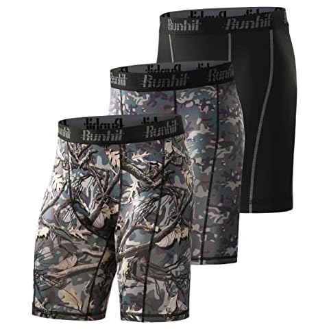 Runhit Pantalones cortos de compresión para hombre Cover