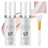 2 Stück 30 Ml May Changing Foundation Color Changing Farbwechselnde Foundation Für Reife Haut Make Up Hautton Anpassend Lang Anhaltende Feuchtigkeitsversorgung Seidig Glatte Textur Mit 1 Silikonpinsel