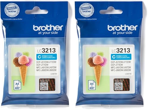 Cartouche jet dencre Brother LC3213C Cyan Rendement Elevé 400 Pages - vue 7