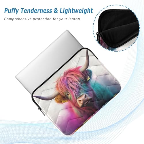 Funda para portátil Highland Cow 13-14 pulgadas resistente al agua miniatura 5