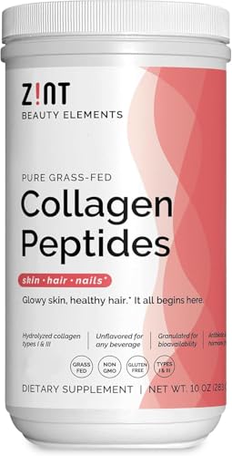 Zint Collagen Peptides Powder (10 Ounce): Hydrolyzed Collagen Protein Hydrolysate Beauty Supplement - Keto Friendly, Paleo Friendly