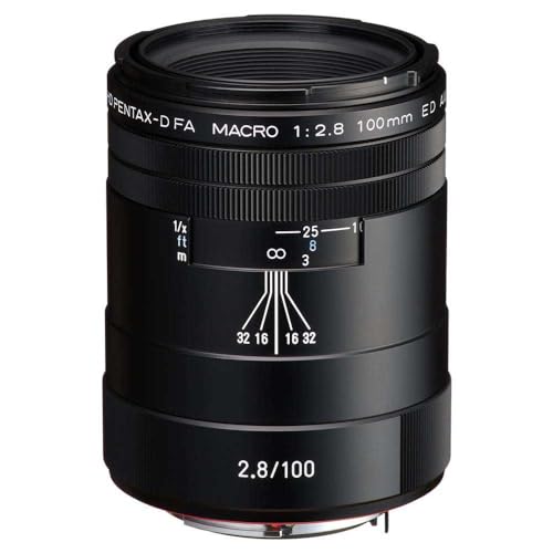 PENTAX Objectif HD DFA 100mm Macro F2.8 ED AW Noir