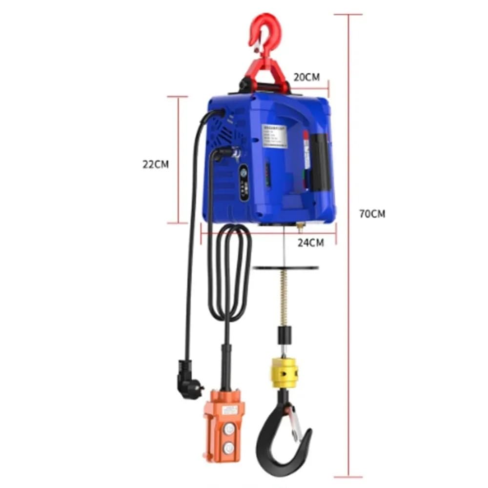 Wciągnik elektryczny Wciągarka na kable elektryczn Bezprzewodowa wciągarka zdalnie sterowana o mocy 1500 W