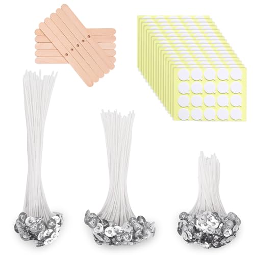 320 piezas de mechas para velas preenceradas 4/6/8 pulgadas