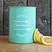 Now Designs Powder-Coated Steel Utensil Crock, Turquoise, 5x6 inches
