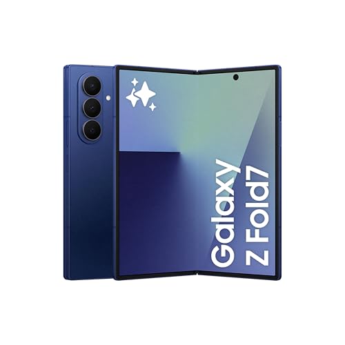 Samsung Galaxy Z Fold7, AI Phone, Blue Shadow, 256GB Storage, 12GB Memory, 200MP Camera, 3nm Processor, 4400mAh Battery (UAE Version)